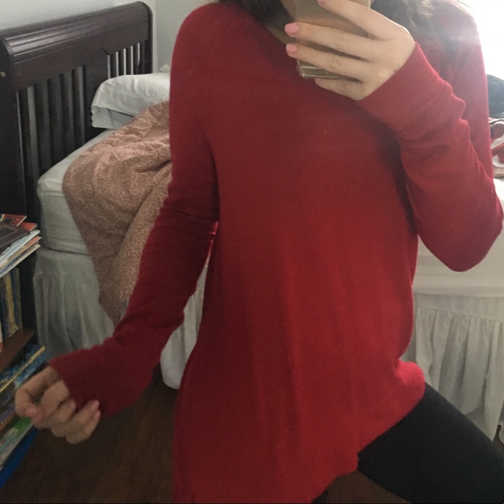 Red Soft Over-Sized Sweater